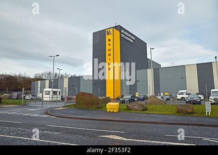 Exterior of Wardpark Studios in Cumbernauld, Scotland. Home to Outlander filming production. Stock Photo