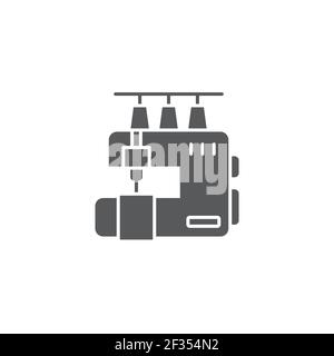 sewing machine line icon outline vector sign linear style pictogram isolated on white symbol Stock Vector