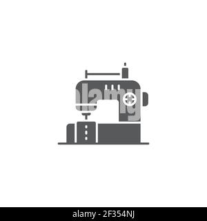 sewing machine line icon outline vector sign linear style pictogram isolated on white symbol Stock Vector