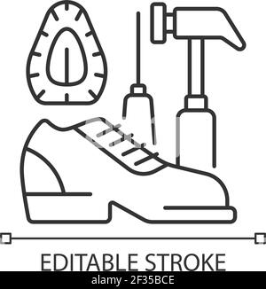Shoe Fix Hammer Icon Vector Outline Illustration Stock Vector Image ...