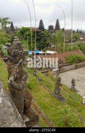 SEMARAPURA, Balinese maintemple or mothertemple Pura Besakih, Bali Indonesia Stock Photo