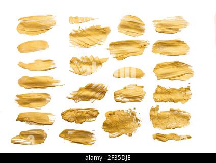 Brush strokes with watercolor paint on paper. background Stock Photo