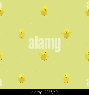 Small chickens - vector background Stock Vector