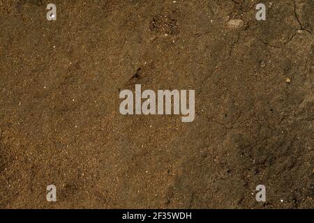 A seamless texture of a brown rock wall Stock Photo
