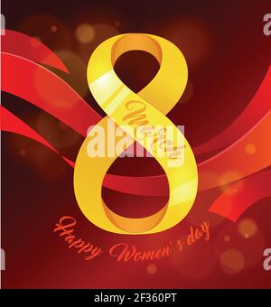 Banner for the International Womens Day. 8 march banner. Happy women day Stock Vector