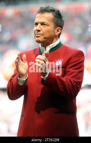 Lothar Matthaeus will celebrate his 60th birthday on March 21, 2021. Archive photo: Lothae MATTHAEUS (Ex Bayern player), in civilian clothes, in traditional jacket, gesture, single image, cropped single motif, half figure, half figure Soccer 1. Bundesliga, 34th matchday, FC Bayern Munich (M) -Hanover 96 (H) 3- 1, German champion, German championship, on May 14th, 2016 in Muenchen/Germany.ALLIANZARE NA, ¬ | usage worldwide Stock Photo