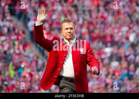 Lothar Matthaeus will celebrate his 60th birthday on March 21, 2021. Archive photo: Former Bayern player Lothar MATTHAEUS (MATTH‚Aová¬®US). Soccer, FC Bayern Munich (M) - Hanover 96 (H), Bundesliga, 34th matchday, season 2015/2016, on May 14, 2016 in Muenchen/ALLIANZARENA/Germany. ¬ ¬ | usage worldwide Stock Photo