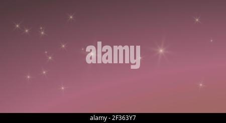 Purple, violet, amethyst, Gradient colorful bright background with stars flare glare lights. Vector illustration horizontal format Stock Vector