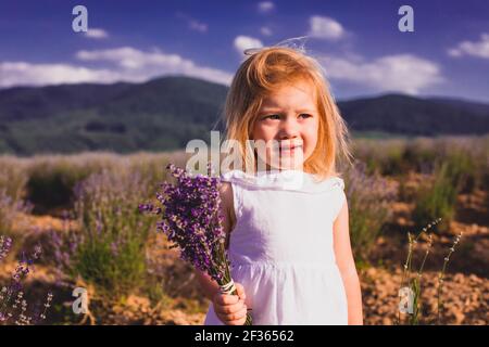 Lavender as a means of pacifying the child Stock Photo - Alamy
