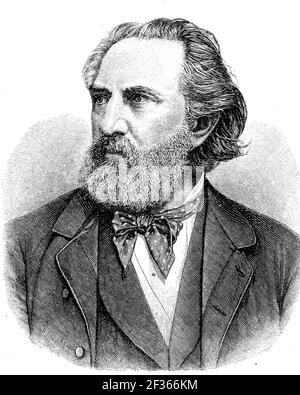 Portrait of Franz Reuleaux ( 1829 - 1905) German mechanical engineer of ...