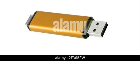 Flash Drive. USB flash memory stick pendrive isolated isolated on white background Stock Photo