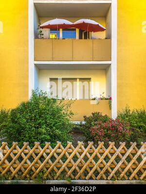 Berlin Wilmersdorf Balkon Stock Photo