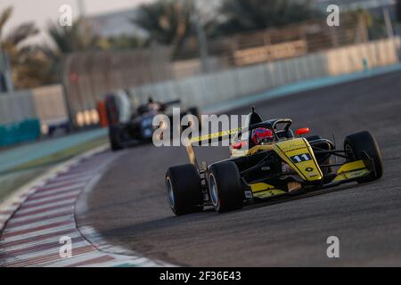 11 DAVID Hadrien (fra), Formula Renault Eurocup team MP motorsport, actionduring the Eurocup Formula Renault Rookie tests at Abu Dhabi, from october 27 to 28th 2019. Photo Marc de Mattia / DPPI Stock Photo