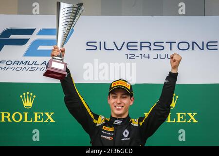 15 AITKEN Jack, Campos Racing, portrait, podium during the 2019 FIA Formula 2 championship, England from july 11 to 14, in Silverstone, Great Britain - Photo Sebastiaan Rozendaal / DPPI Stock Photo