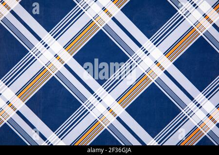 A closeup shot of plaid check pattern - perfect for background Stock Photo