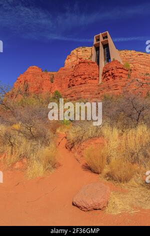 Chapel of the Holy Cross, Sedona AZ. Stock Photo