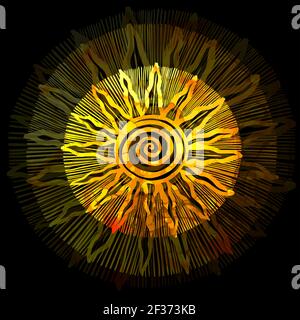 vector colorful sun illustration design Stock Vector Image & Art - Alamy