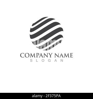 Globe world logo and symbol vector Stock Vector