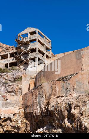 Old abandoned gold mine in Rodalquilar. Cabo de Gata. Spain. Stock Photo