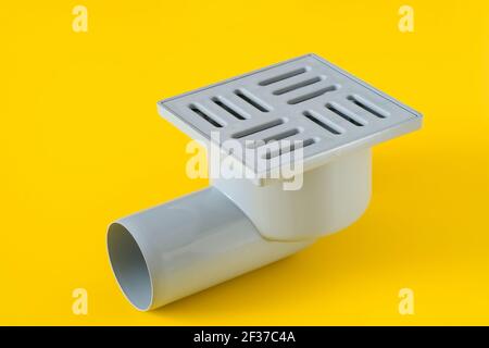 horizontal bottle siphon for domestic sewage plumbing Stock Photo
