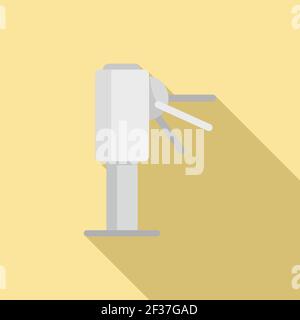 Metro turnstile icon, flat style Stock Vector