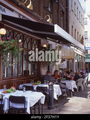 Outdoor restaurant, Shepherd Market, Mayfair, City of Westminster, Greater London, England, United Kingdom Stock Photo