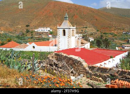 Santa Maria de Betancuria Church, Betancuria, Fuerteventura, Canary Islands, Spain Stock Photo