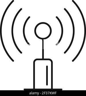 Radio, Antenna Sending Signal Icon. Wireless Technology. Vector  Illustration. Royalty Free SVG, Cliparts, Vectors, and Stock Illustration.  Image 77969312.