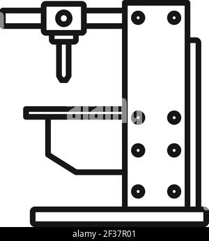 Computer milling machine icon, outline style Stock Vector Image & Art ...