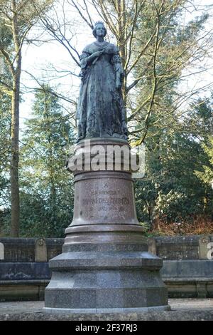 Princess Amalia of Saxe-Weimar-Eisenach - Parc Amélie - Luxembourg City Stock Photo