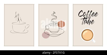 art, art decoration, artwork, background, banner, canvas, card, carton, coffee, coffee lover, coffee mug, coffee time, colorful, colorful poster, crea Stock Vector