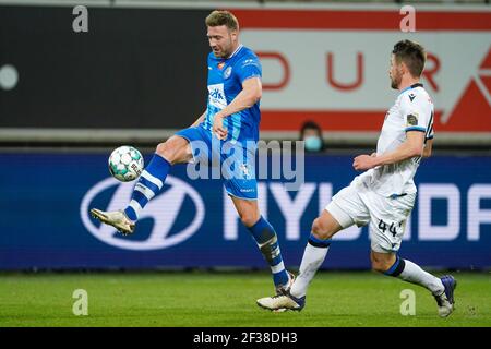 Gent Belgium March 8 Laurent Depoitre Of Kaa Gent During The Jupiler Pro League Match Between Kaa Gent And Kv Oostende At Ghelamco Arena On March Stock Photo Alamy