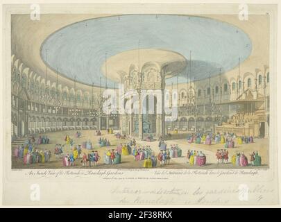 Print, Interior View, Rotunda in Ranelagh Garden, 1794 Stock Photo