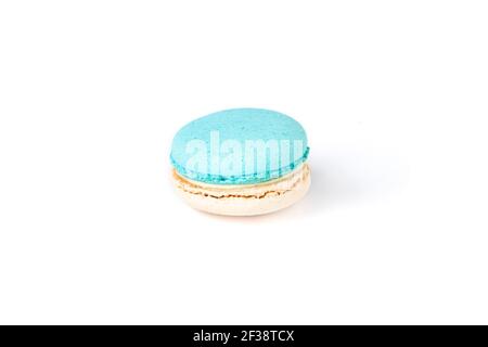 French macaron isolated on white background. Stock Photo
