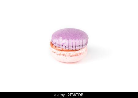 French macaron isolated on white background. Stock Photo