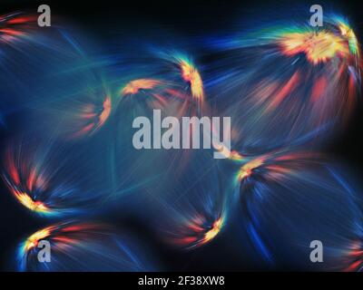 digitally generated image of motin colorfull background light and stripes moving fast over compassion and design Stock Photo