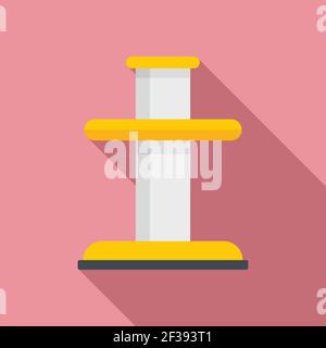 Tire fitting element icon, flat style Stock Vector