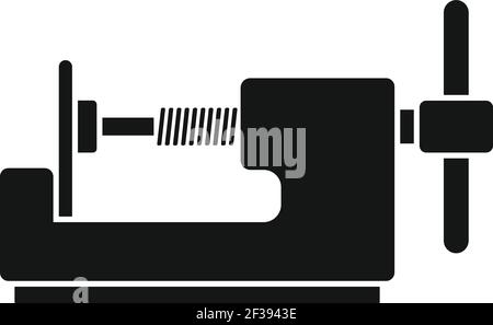 Tire fitting device icon, simple style Stock Vector