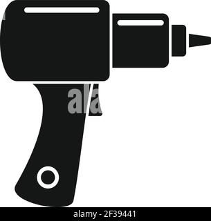 Tire fitting gun icon, simple style Stock Vector