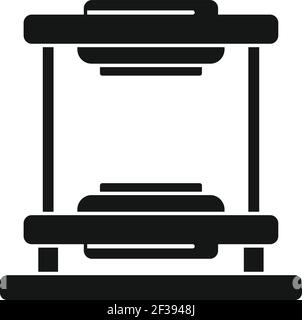 Tire fitting equipment icon, simple style Stock Vector