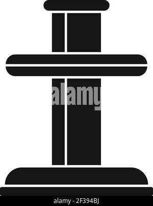 Tire fitting element icon, simple style Stock Vector