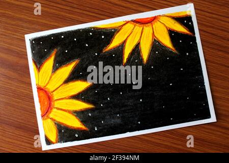 HOW TO DRAW BUTTERFLY AND SUNFLOWER SCENERY DRAWING | SCENERY DRAWING OF  SUNFLOWER & BUTTERFLY | Art drawings for kids, Butterfly drawing, Amazing  art painting