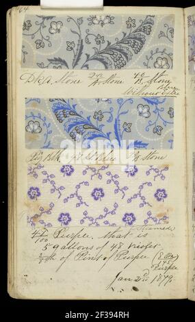 Printer's Sample Book, Book 9 May 1878, 1878–79 Stock Photo