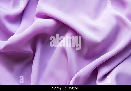 Beautiful smooth elegant  violet purple satin silk,  fabric texture, abstract background Stock Photo