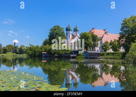 geography / travel, Germany, Bavaria, Monastery of Seeon, Additional-Rights-Clearance-Info-Not-Available Stock Photo
