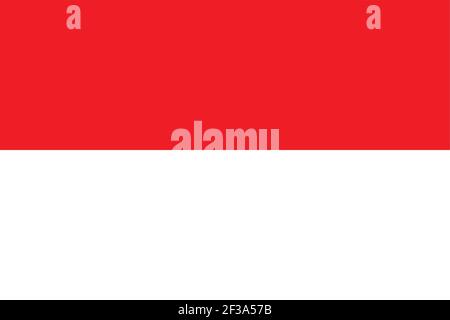 Flag of Indonesia vector illustration Stock Vector