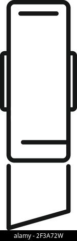 Doctor tape icon, outline style Stock Vector