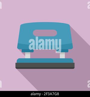 Puncher tool icon, flat style Stock Vector