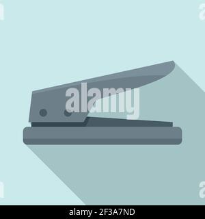 Hole punch icon, flat style Stock Vector