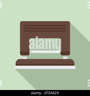 Hole puncher icon, flat style Stock Vector